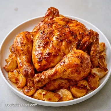 Olive Oil Roasted Chicken: Crispy Skin Recipe Card