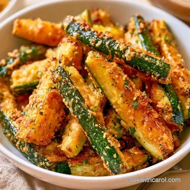 Parmesan Roasted Zucchini in 20 Minutes Recipe Card