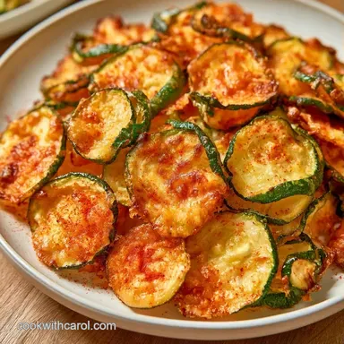 Baked Parmesan Zucchini Chips Recipe Card