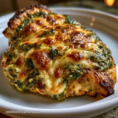 Pesto Chicken Parmesan Bake in 40 Minutes Recipe Card