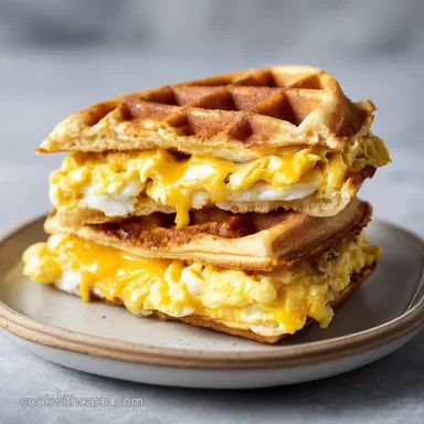 Protein Waffle Sandwich in 15 Minutes Recipe Card