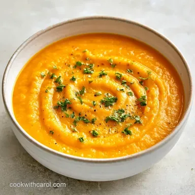 Butternut Squash Potage with Coconut Milk Recipe Card