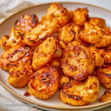 Roasted Cauliflower with Garlic for 4 Recipe Card
