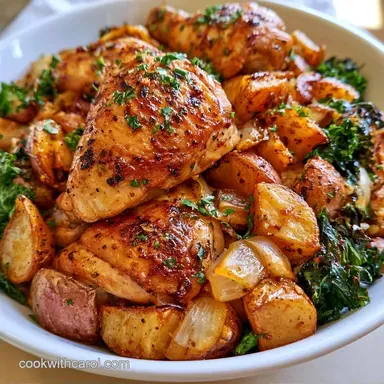Roasted Chicken Legs with Potatoes for 6