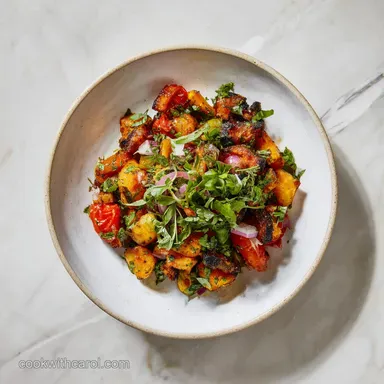 Vegetable Taco Filling for 4 Servings: Roasted and Caramelized