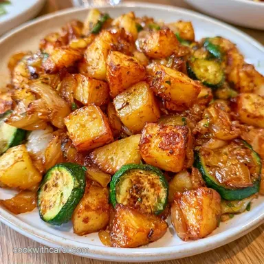 Zucchini and Potatoes for 4 Servings