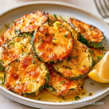 Quick Parmesan Roasted Zucchini Recipe Card