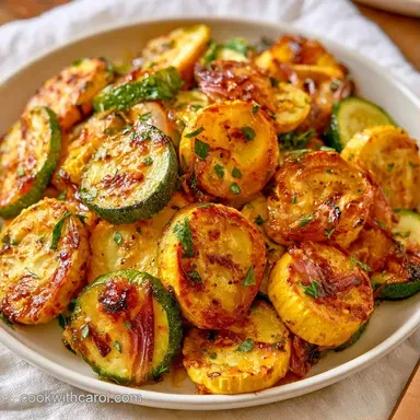 Roasted Zucchini Squash in 22 Minutes Recipe Card