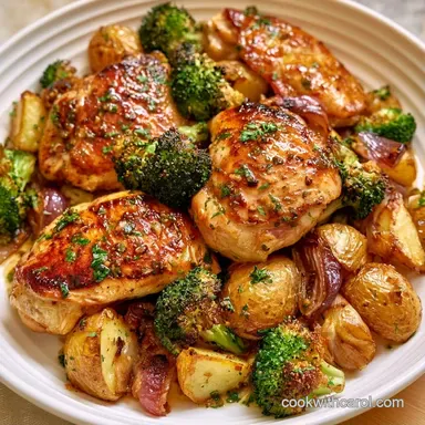 Chicken with Potatoes for 4 Servings Recipe Card