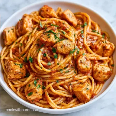 Slow Cooker Chicken Pasta for 8 Servings