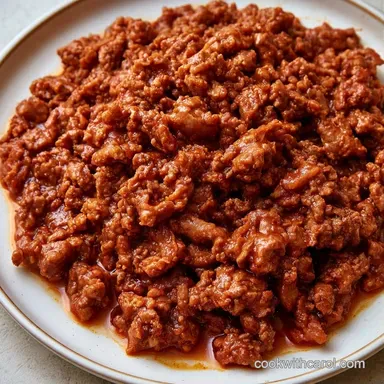 Slow Cooker Taco Meat for 6 Servings Recipe Card