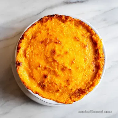 Sweet Potato Casserole for 8 Servings Recipe Card