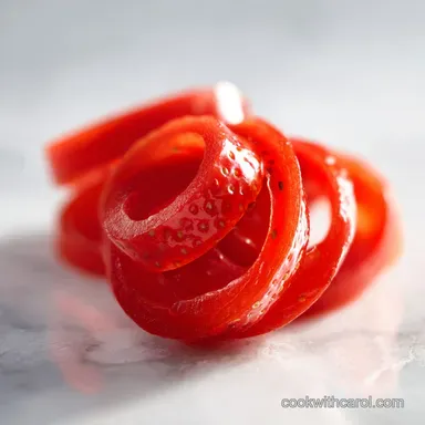 Strawberry Fruit Roll Up with Fresh Strawberries: Pliably Chewy Recipe Card