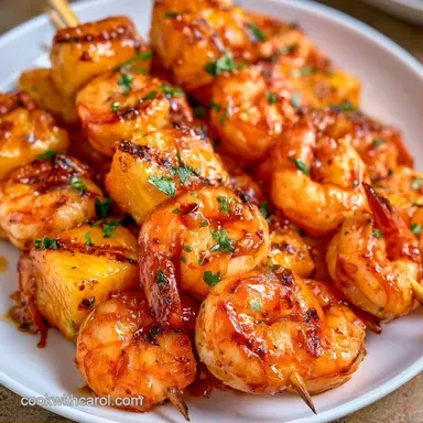 Teriyaki Shrimp Skewers in 25 Minutes Recipe Card
