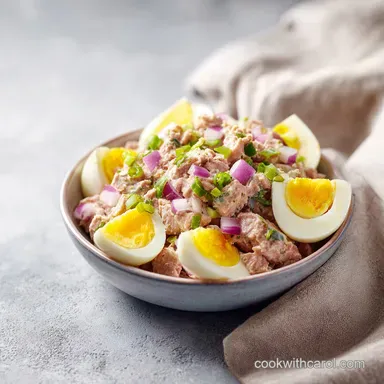 Tuna Egg Protein Bowl in 17 Minutes Recipe Card