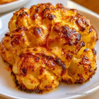 Whole Roasted Cauliflower with Garlic Recipe Card