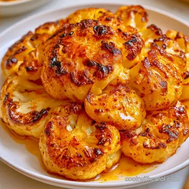 Whole Roasted Cauliflower with Garlic