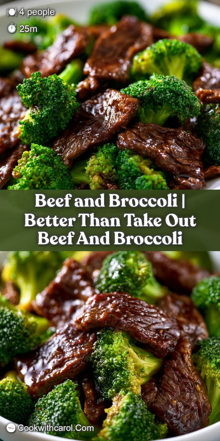 Close-up of succulent, glazed beef strips and crisp broccoli florets coated in a rich, shimmering savory sauce.