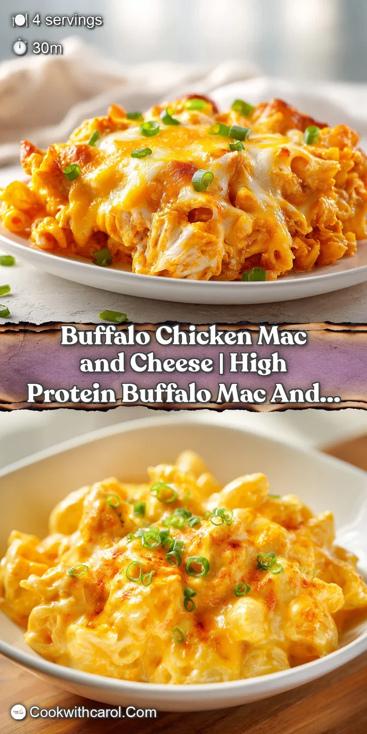 Glossy, orange cheese sauce clinging to elbow pasta with juicy chunks of chicken and melted mozzarella bubbles.
