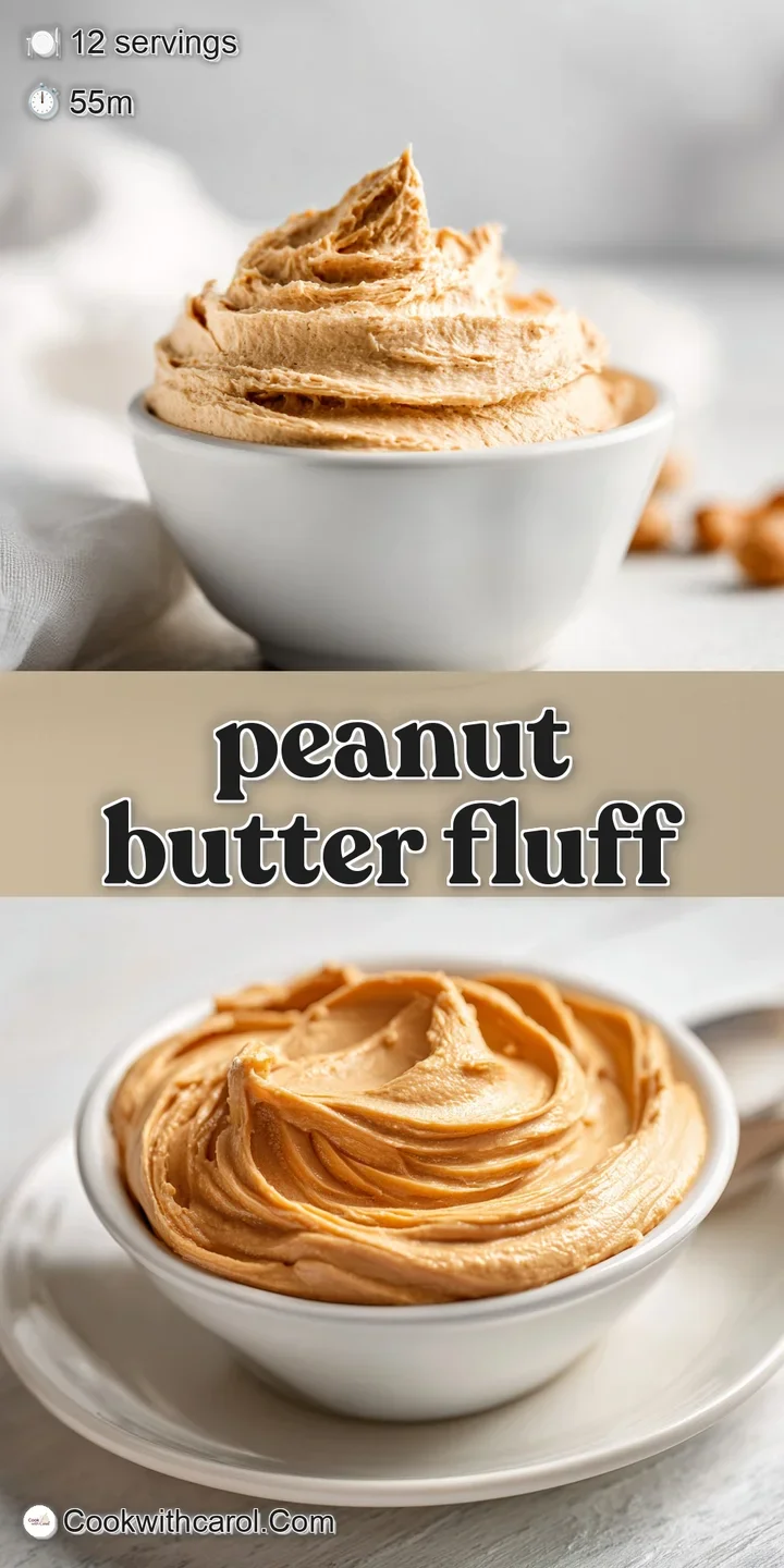 peanut butter fluff - appetizing dish ready to serve