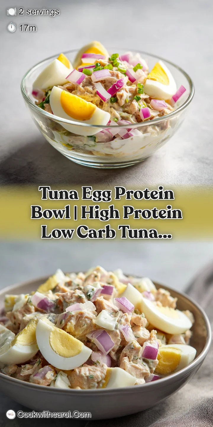 Macro shot of a glossy, golden egg yolk resting on tender flaked tuna and crisp, vibrant green spinach.