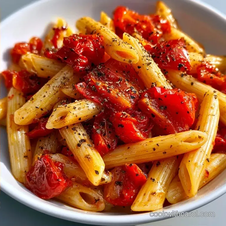 Roasted Bell Pepper Pasta Salad