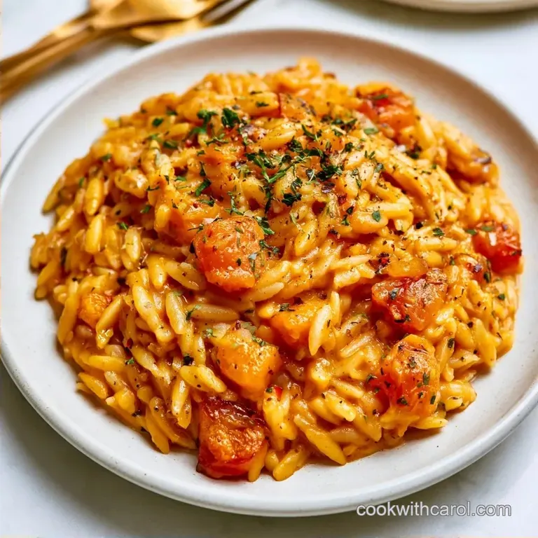 One-Pot Creamy Butternut Squash Orzo