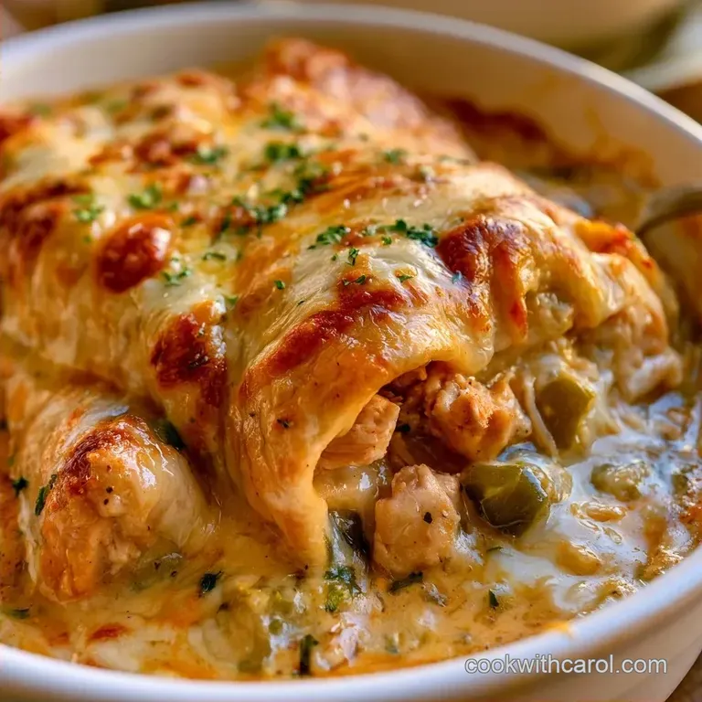 Creamy Sour Cream Chicken Enchiladas