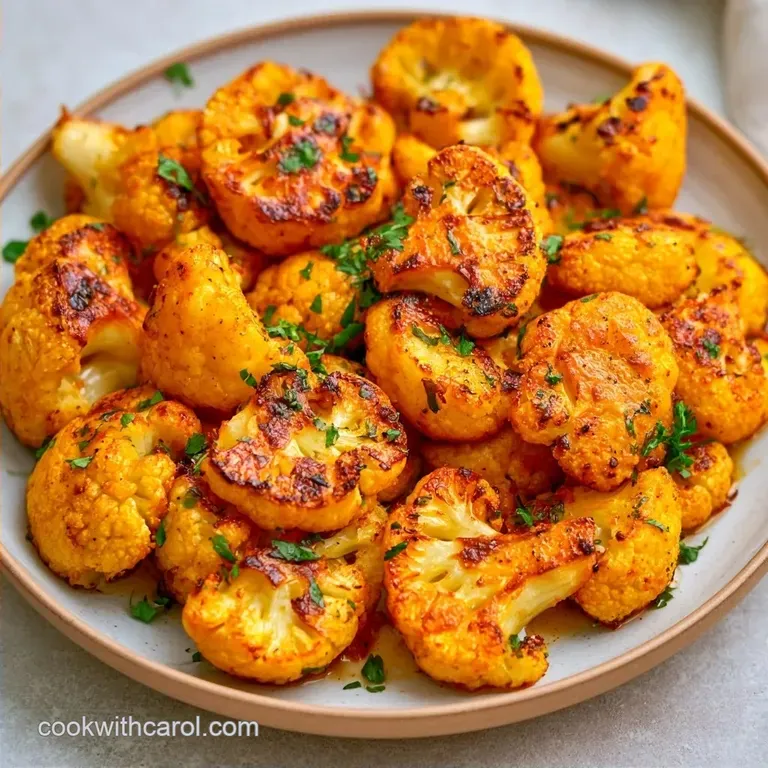 Indian-Style Curried Roasted Cauliflower