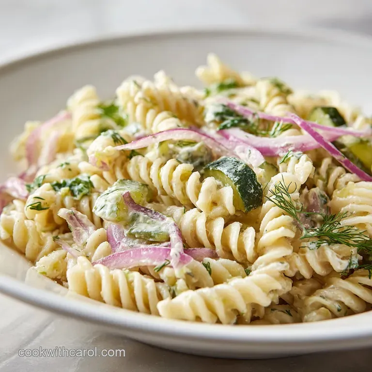 Dill Pickle Pasta Salad: Creamy and Tangy