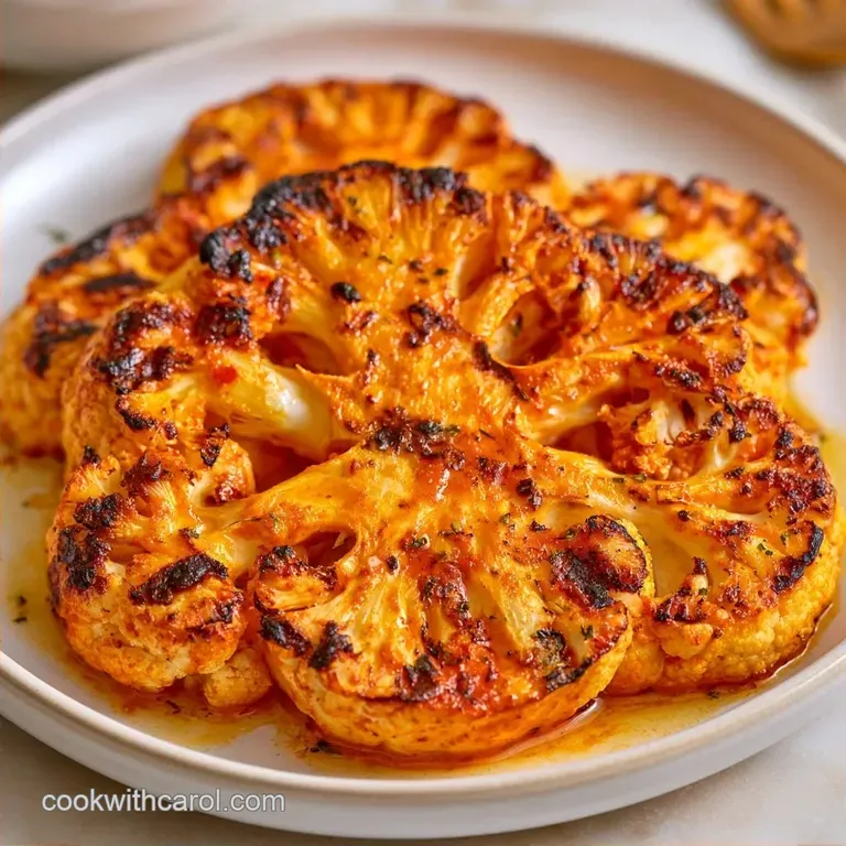 Grilled Cauliflower Steaks with Smoked Paprika