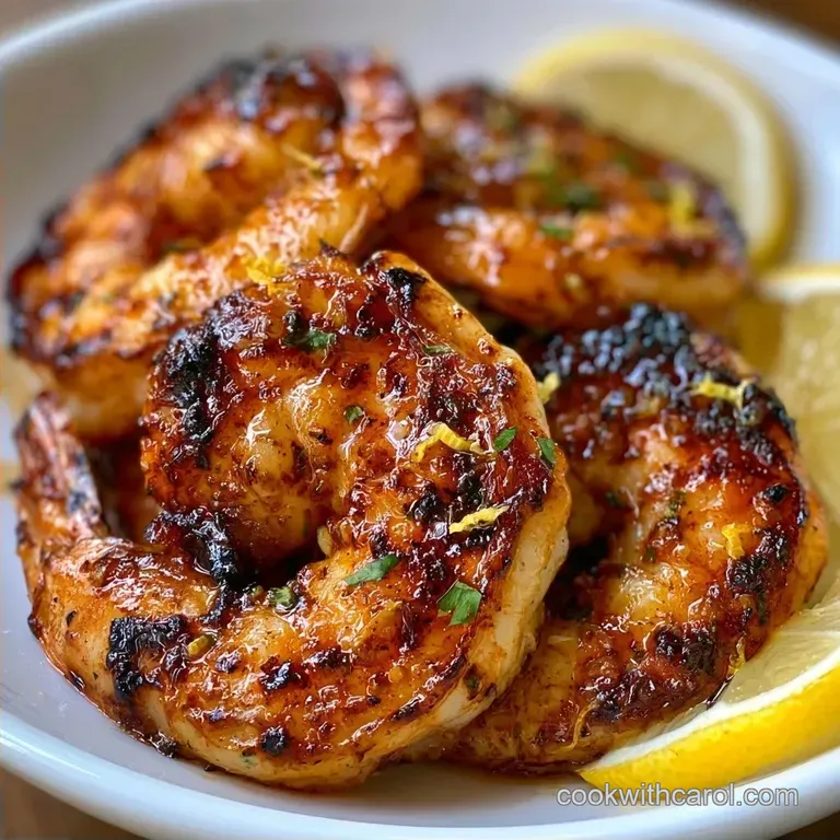 Grilled Shrimp with Lemon in 35 Minutes