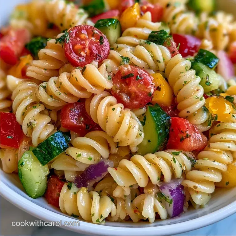 Healthy Garden Pasta Side with Rotini