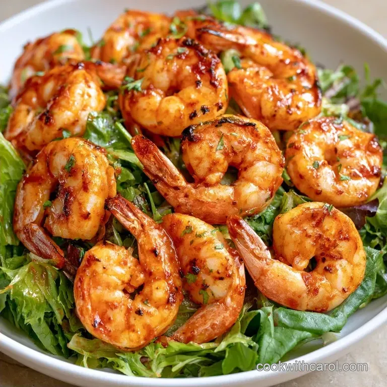 Healthy Grilled Shrimp Salad with Smoked Paprika