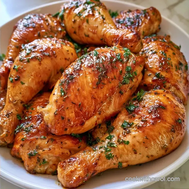 Crispy Herb Baked Chicken Leg Quarters