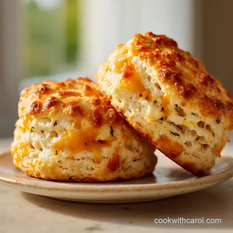 Savory High Protein Breakfast Biscuits with Cheese