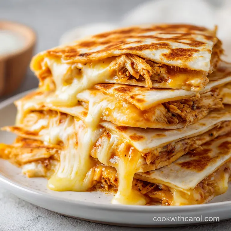 Chicken Ranch Quesadilla: High Protein and Low Carb