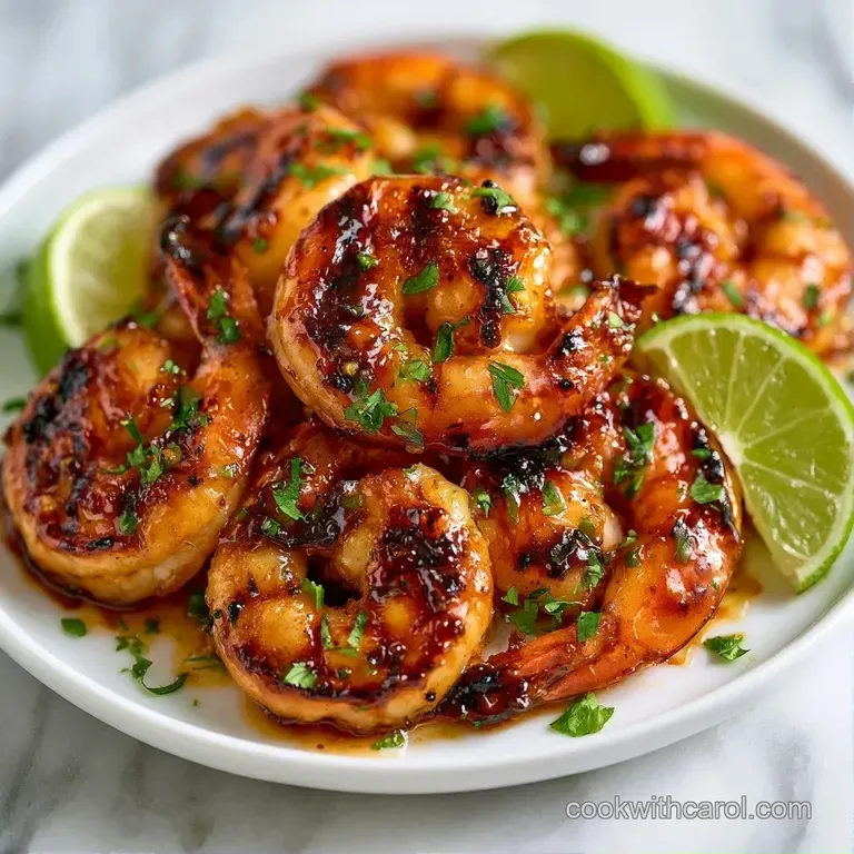 Elegant platter of seared shrimp arranged with vibrant microgreens and sliced citrus on a white ceramic dish.