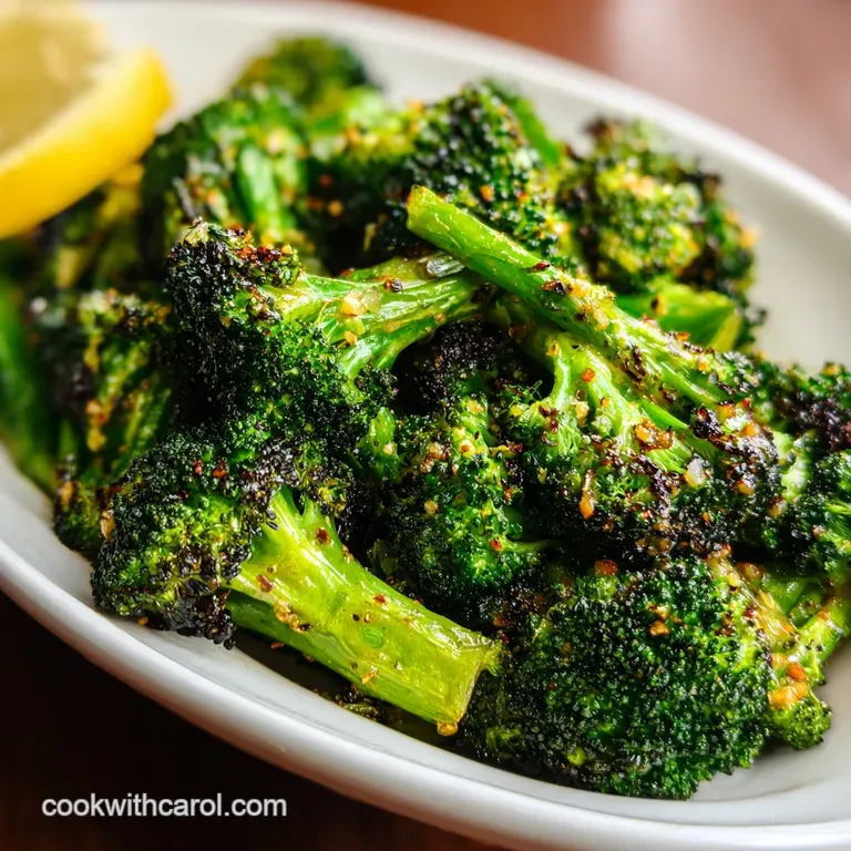 Lemon-Garlic Roasted Broccoli: Charred and Zesty