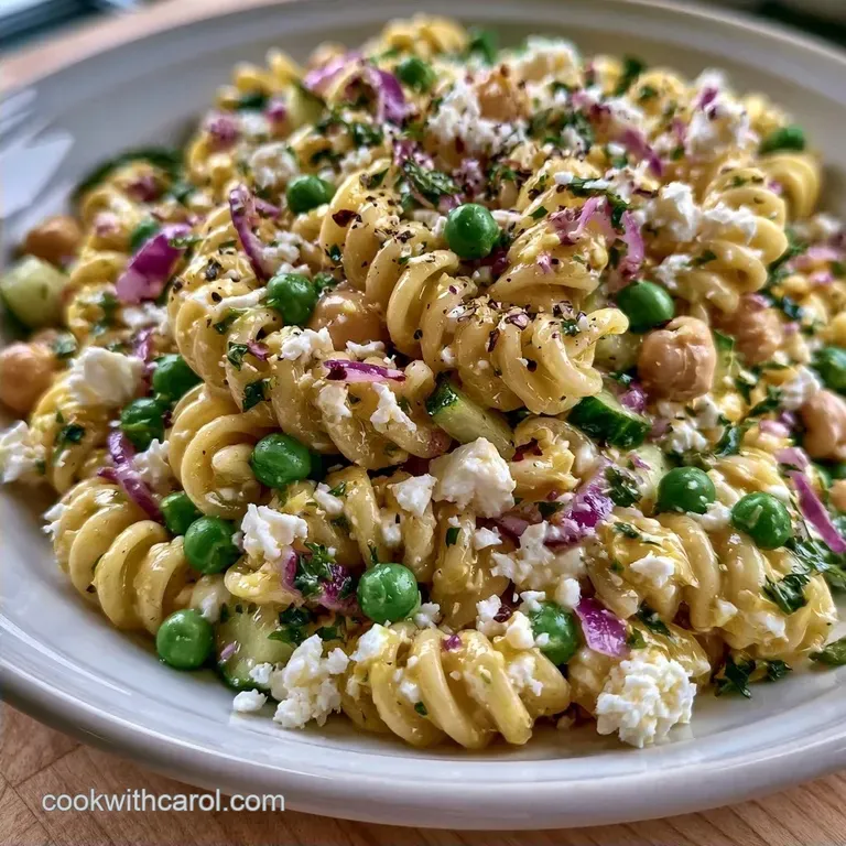 Lemon Herb Pasta Salad with Chickpeas