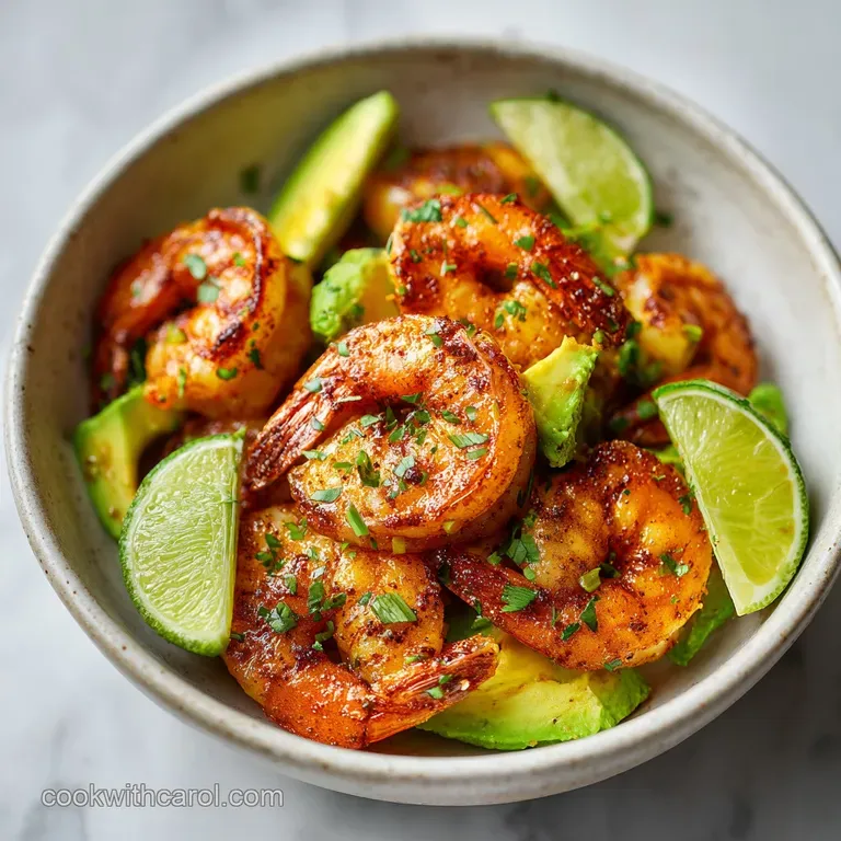 Colorful bowls filled with seasoned shrimp, diced avocado, and zesty corn salsa arranged in neat, vibrant sections.