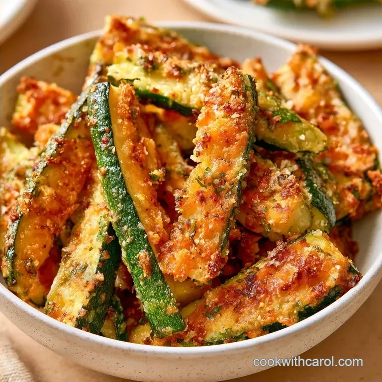 Crispy Parmesan Roasted Zucchini