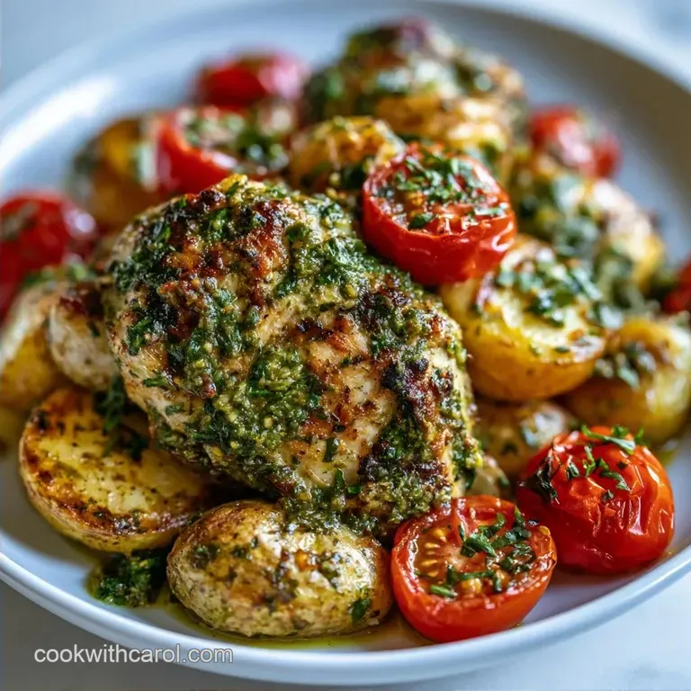 Sheet Pan Pesto Chicken Thighs