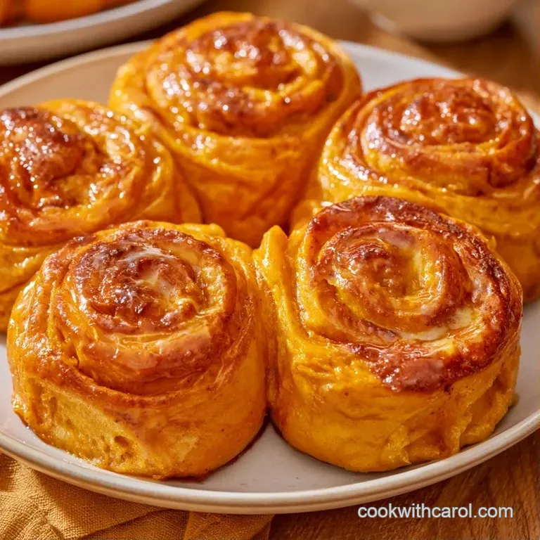 A cluster of golden-orange rolls in a white ceramic bowl, garnished with a sprig of fresh rosemary and melted butter.