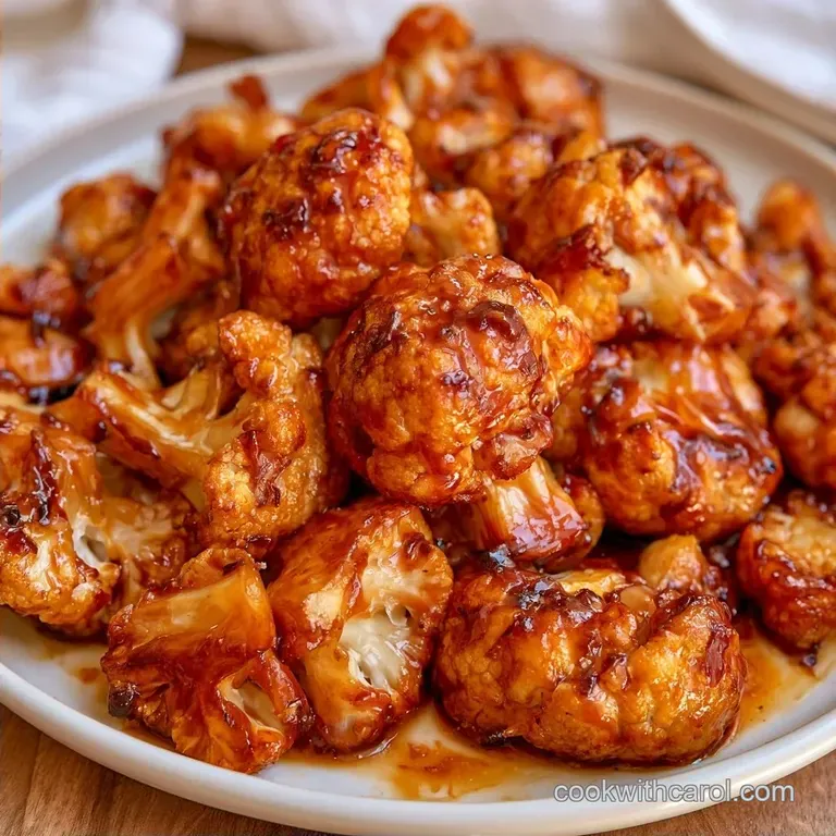Roasted Balsamic Cauliflower with Honey