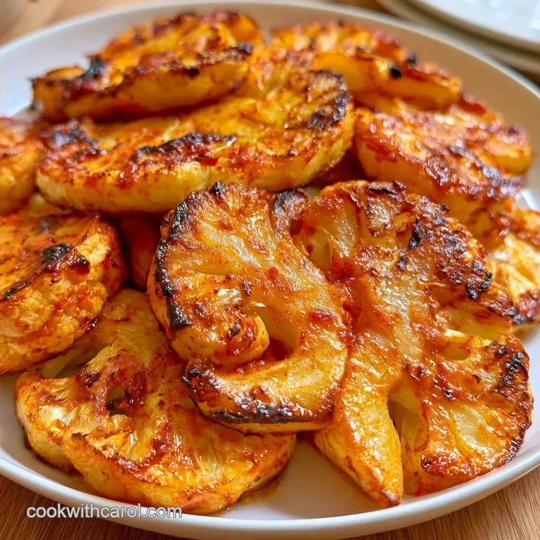 Roasted Cauliflower Steaks with Smoked Paprika