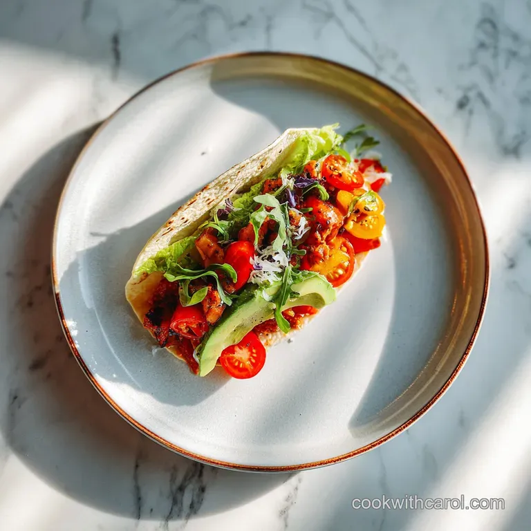 Warm, vibrant vegetable taco filling piled high in a rustic bowl, garnished with fresh cilantro