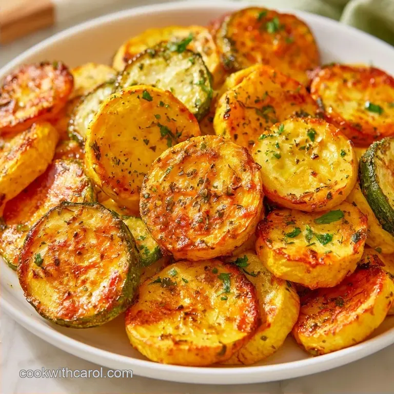 Roasted Crispy Zucchini and Summer Squash